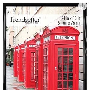 Poster Frame- black, new/never used, 24x30 in.